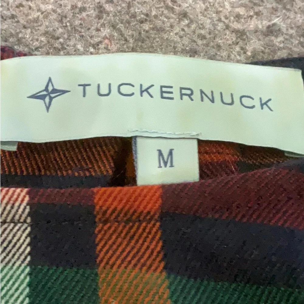 Tuckernuck Plaid Bedford Blouse Size M - Picture 4 of 5